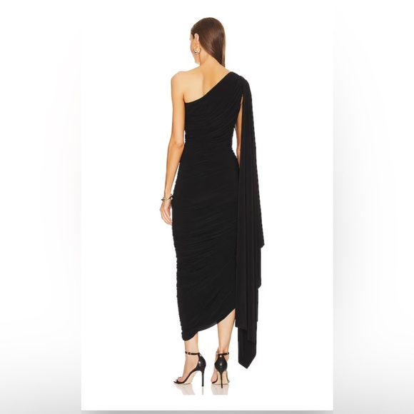 Norma Kamali Diana Gown W Sleeve in Black size XL - Picture 5 of 5